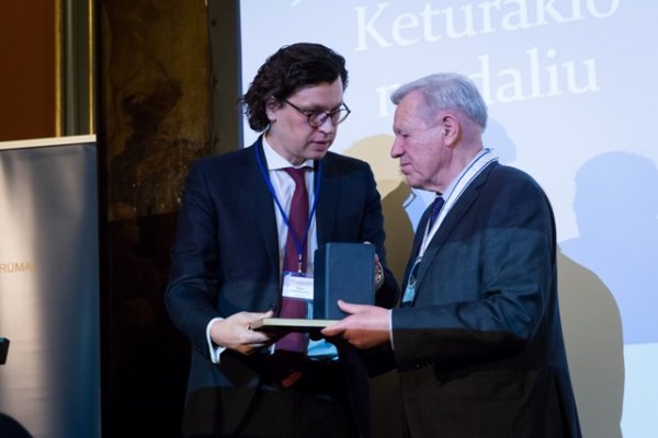 Three prominent lawyers receive awards for merits to Lithuanian notariat