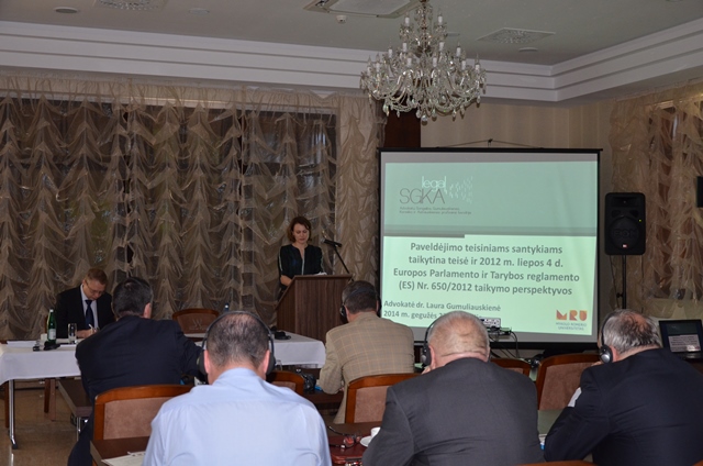 Lietuvos notarų rūmų delegacija dalyvavo konferencijoje “Teisiniai ir notariniai veiksmai...