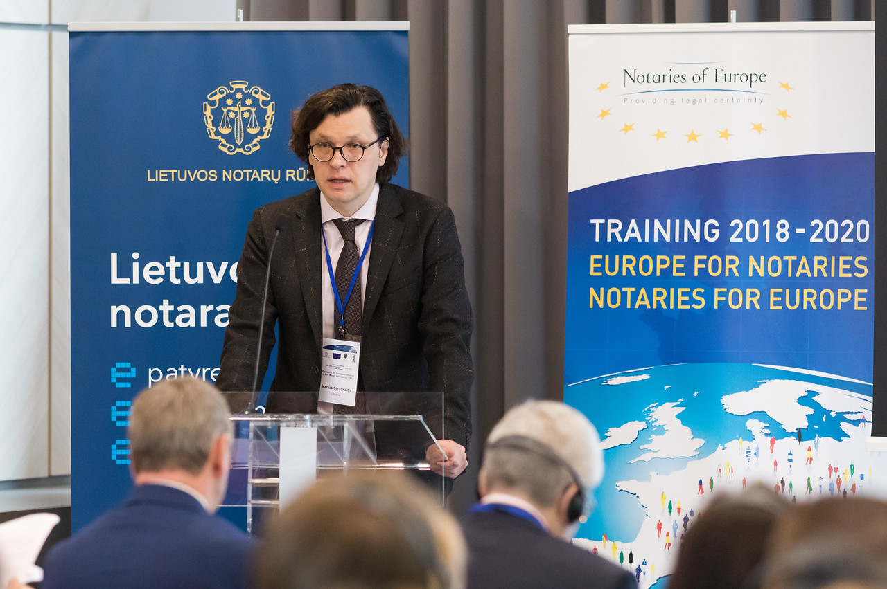 Tarptautiniame seminare Vilniuje - apie notaro vaidmenį kovojant su pinigų plovimu